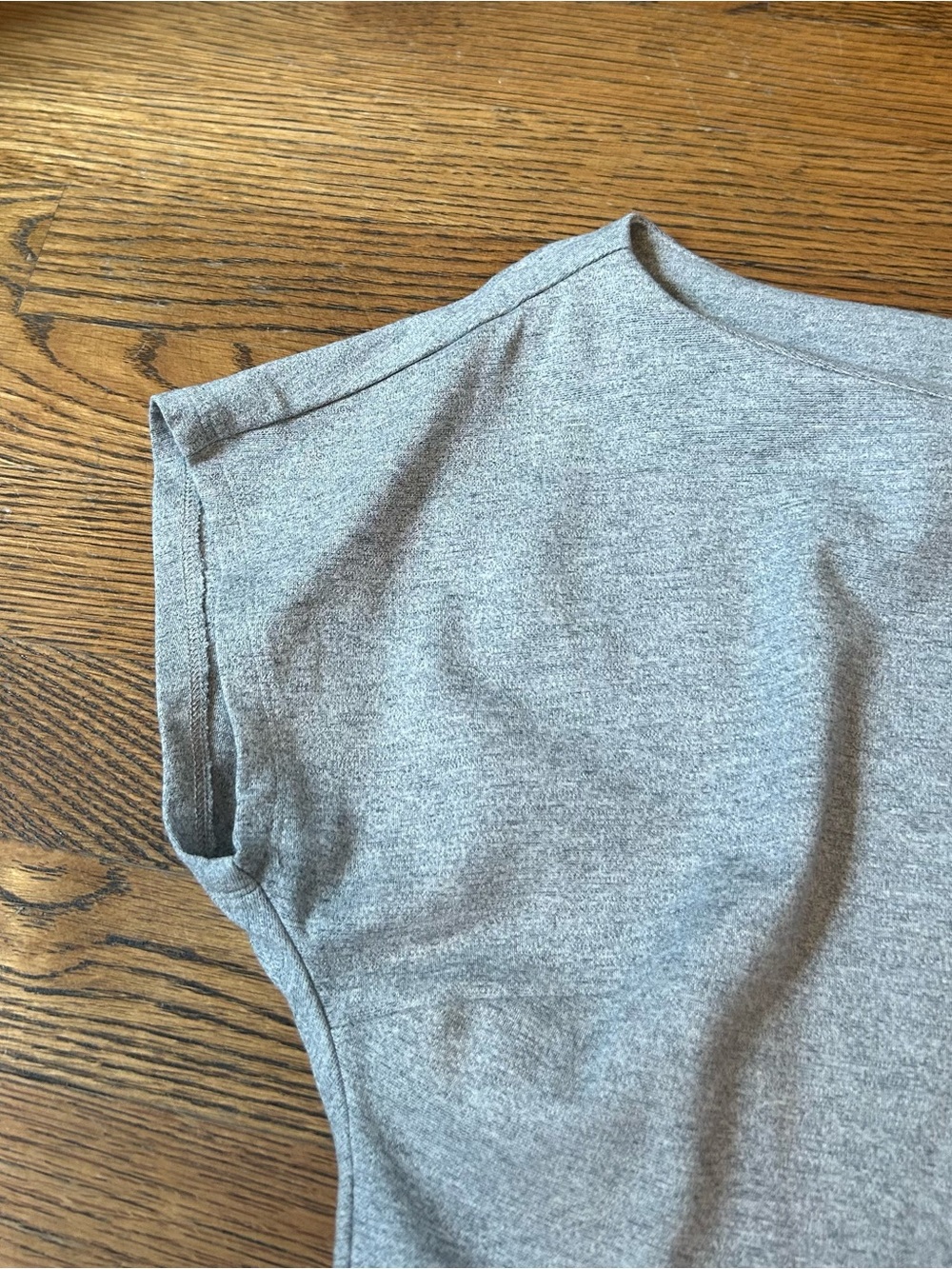 Banana Republic Light Heather Gray Asymmetrical Knit Mini Dress - Picture 5 of 11